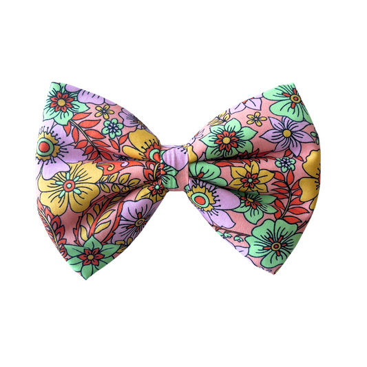 Peachy Grove Dog Collar Bow Tie