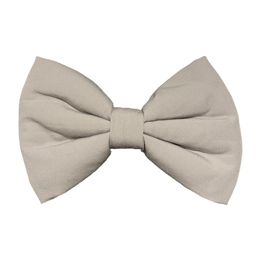 Classic Grey Dog Collar Bow Tie