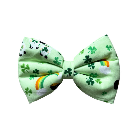 St Patrick's Day Dog Collar Bow Tie