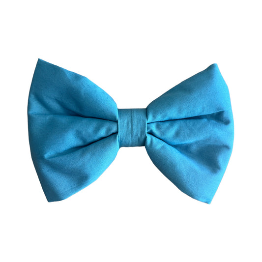 Sapphire Blue Dog Collar Bow Tie