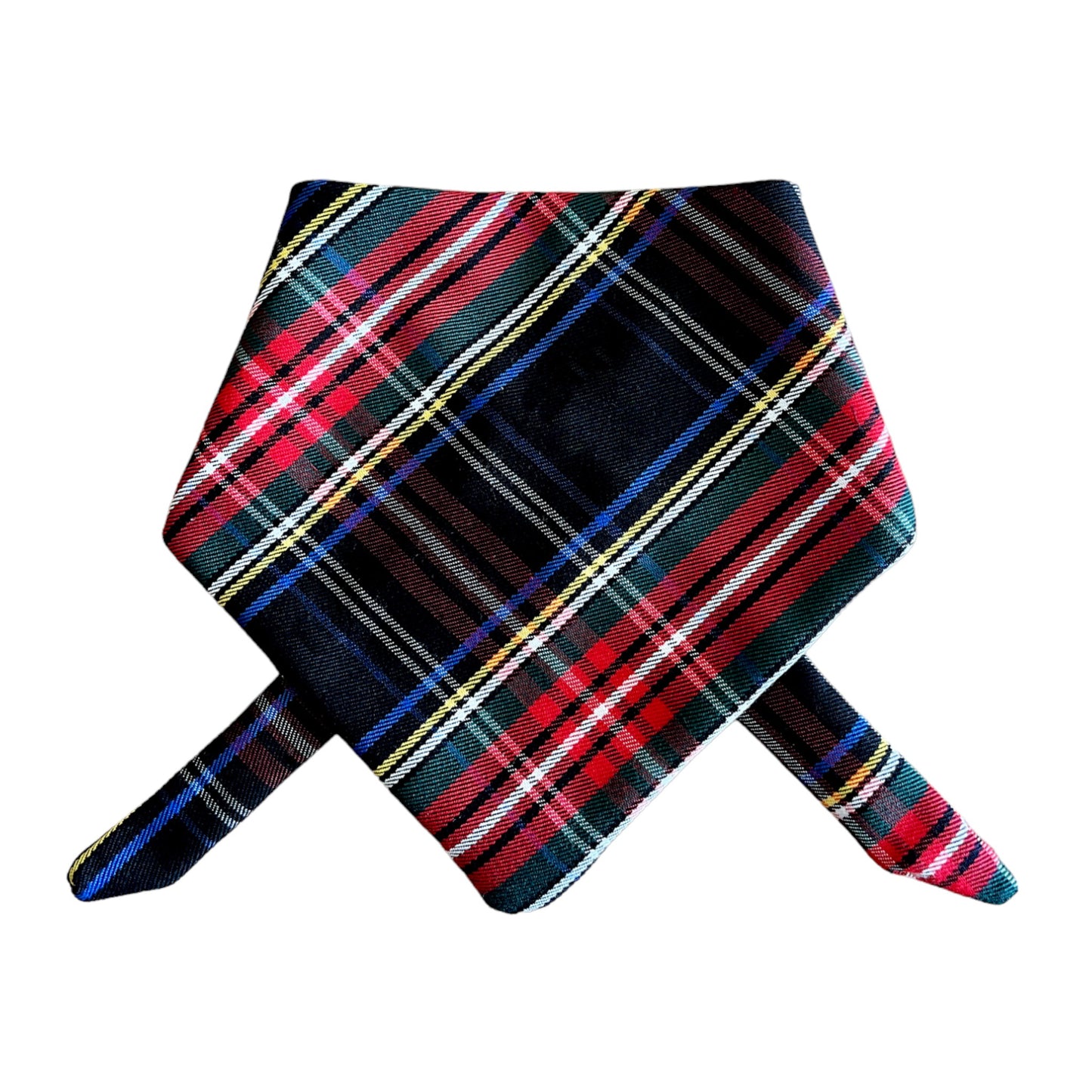 Christmas Black & Red Scottish Tartan Plaid Bandana & Matching Bow Tie