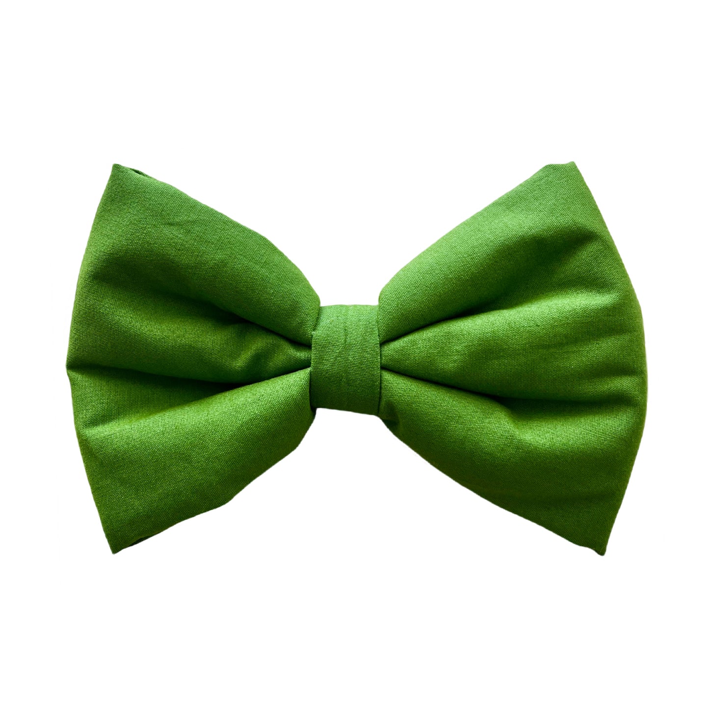 Vibrant Bright Green Dog Collar Bow Tie